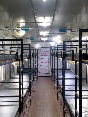 Mild Steel 27 mm Prefab MS Bunk House
