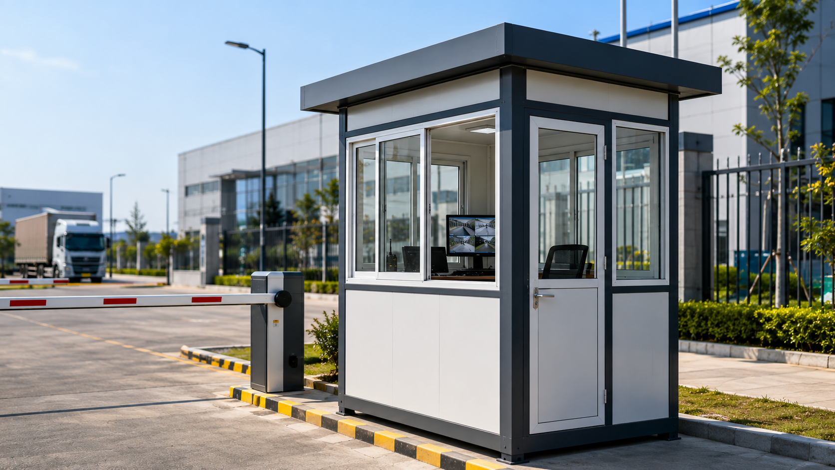Steel Square Security Guard Rooms